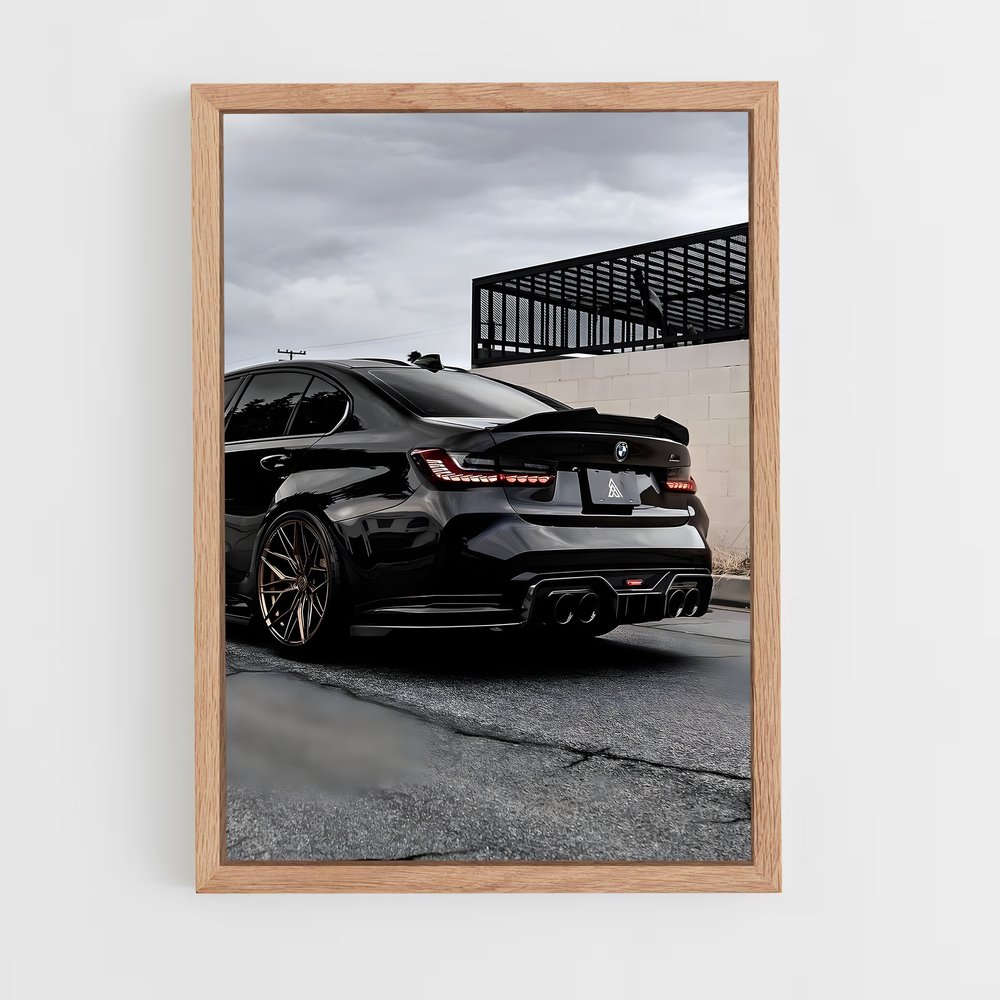 Poster Noir Élitiste – affiche BMW (vue 4)